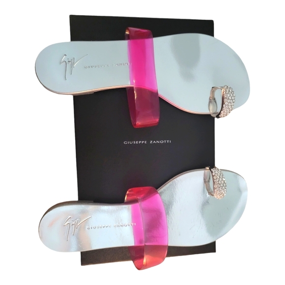 Giuseppe Zanotti Rock 10 Infradito Talent Womens 7 MSRP $595 - Picture 5 of 6